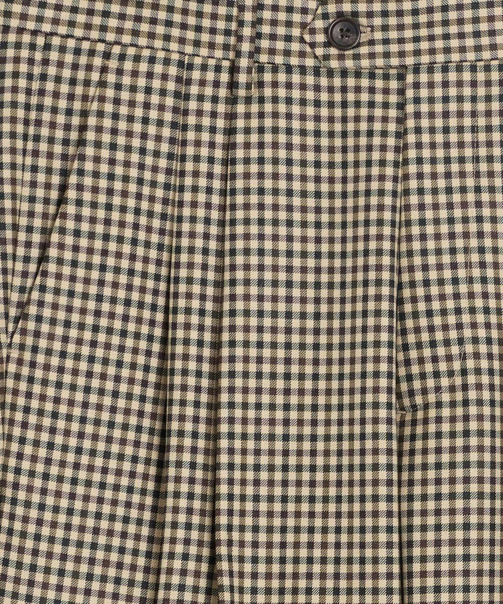 Italian Wool Gingham Wythe Trouser