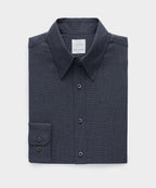 Italian Featherweight Flannel Long Point Collar Dress Shirt