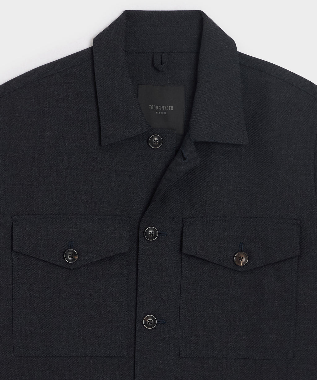 Italian Wool Military Overshirt