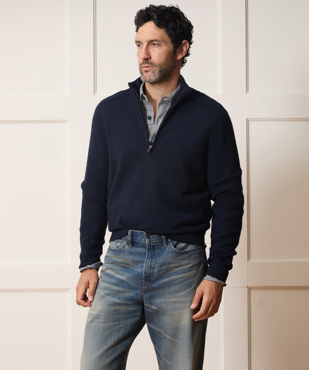 Merino Quarter-Zip Sweater