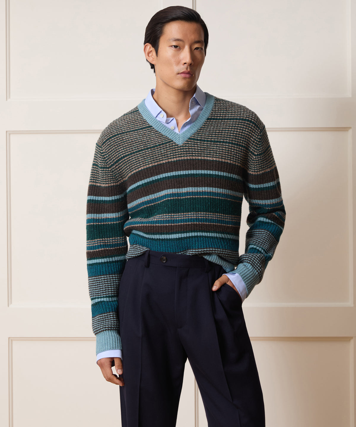Donegal V-Neck Sweater