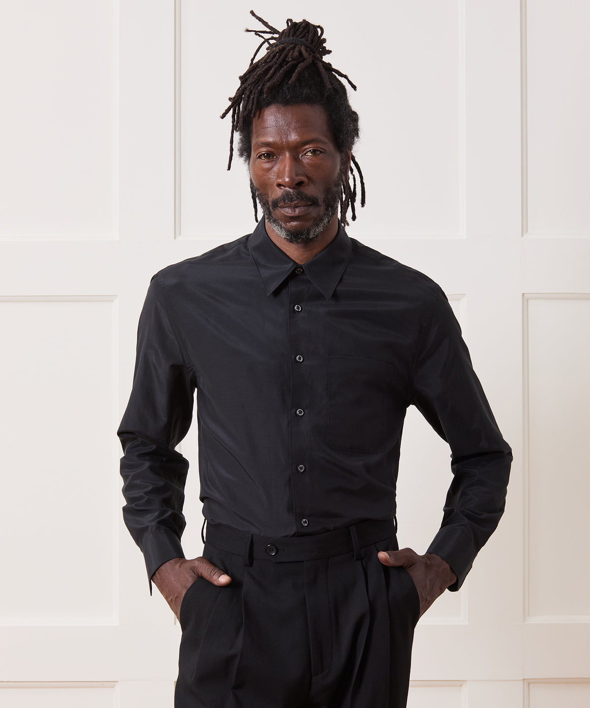 Cotton-Silk Big Shirt