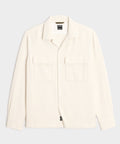 Linen-Cotton Textured Shirt Jacket