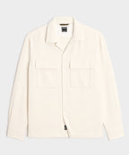 Linen-Cotton Textured Shirt Jacket