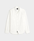 Classic Fit Denim Overshirt in White