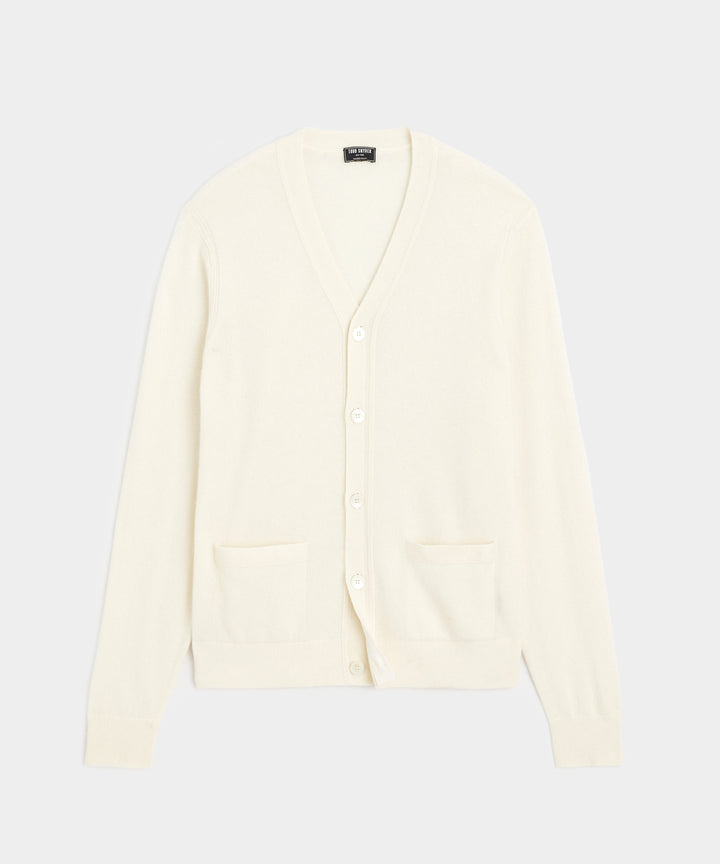 Cashmere Cardigan in Bisque