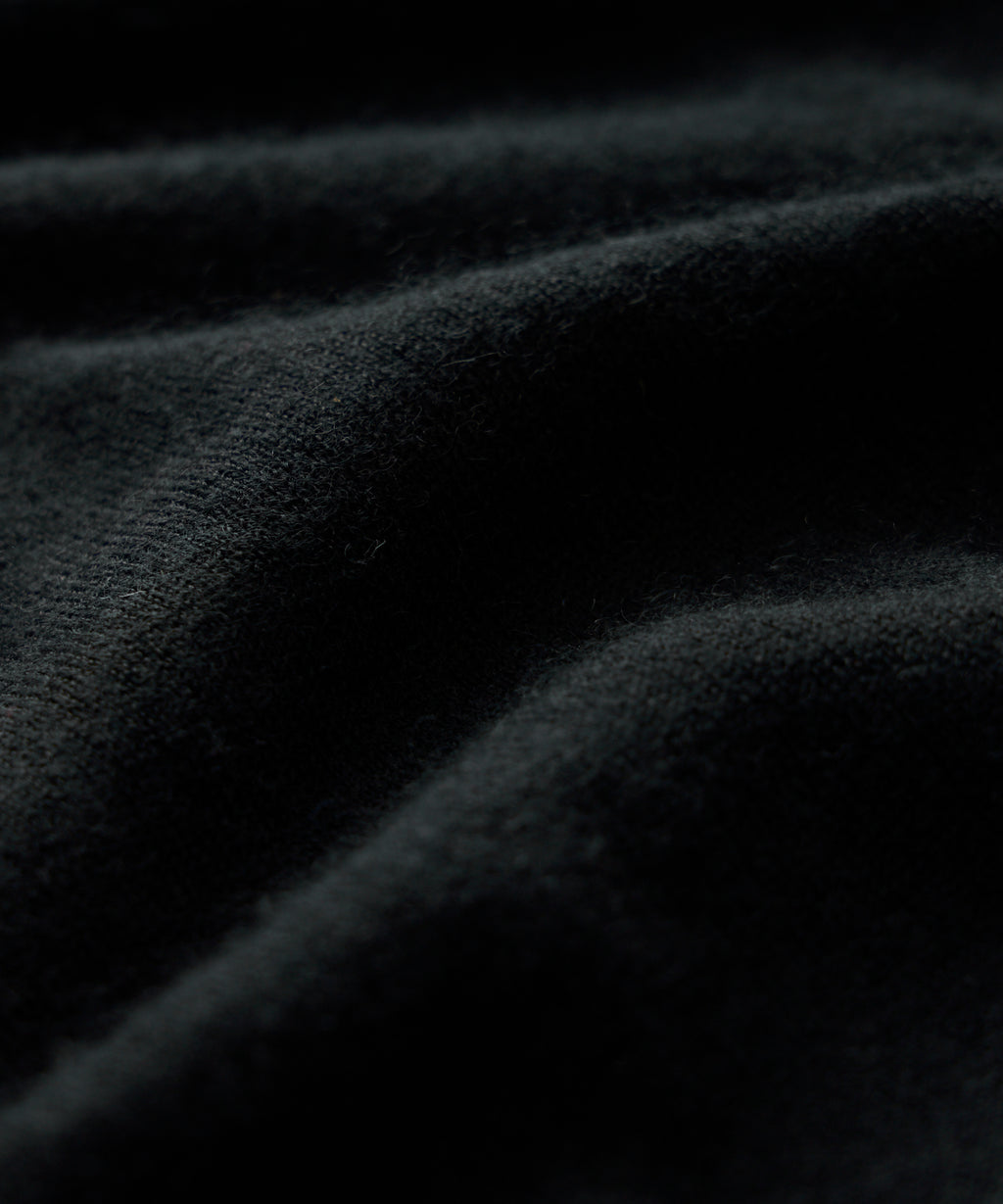 Premium Cashmere Pocket Tee in Black