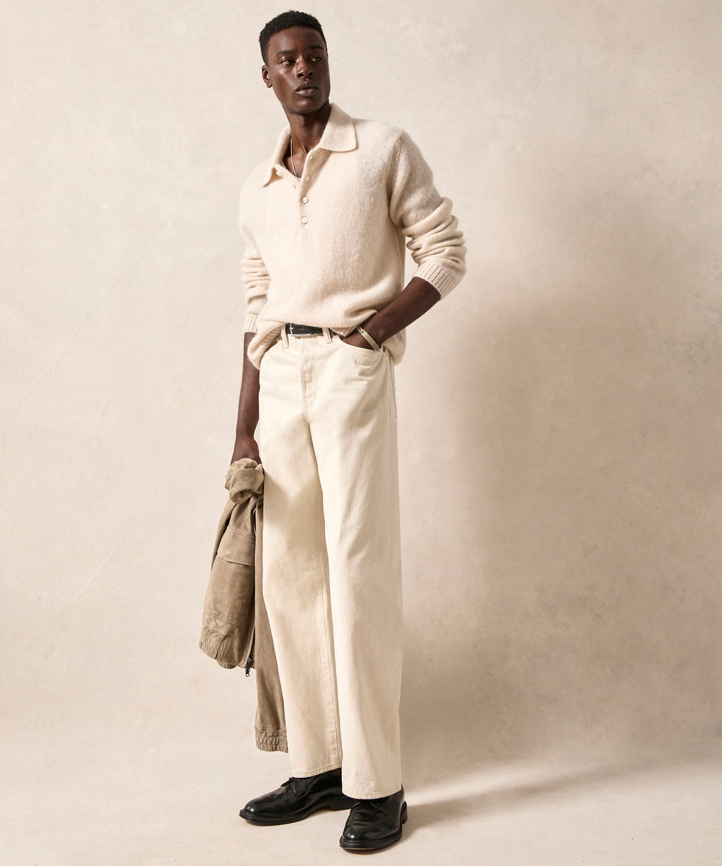 Relaxed Mohair Sweater Polo