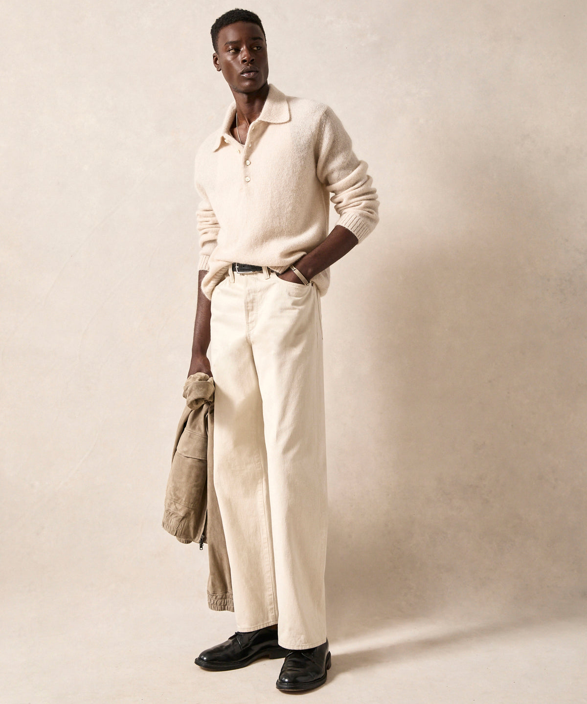 Relaxed Mohair Sweater Polo