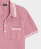 Tipped Waffle Sweater Polo