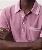 Tipped Waffle Sweater Polo