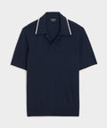 Silk-Cashmere Tipped Montauk Sweater Polo