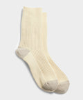 RoToTo Special Trio Socks in Off White / Grey