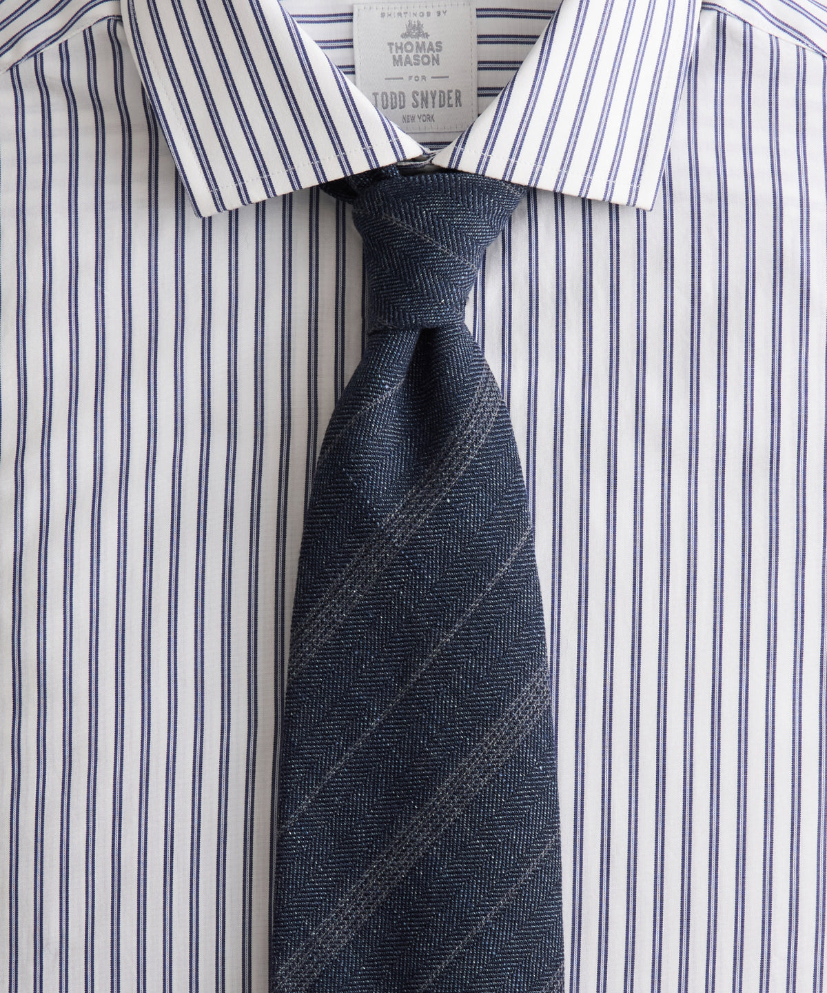 Italian Wool-Linen Stripe Tie
