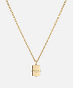 Miansai Lennox Necklace in Gold Vermiel and Onyx
