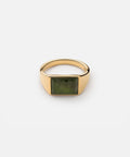 Miansai Lennox Ring Gold Vermeil in Jasper