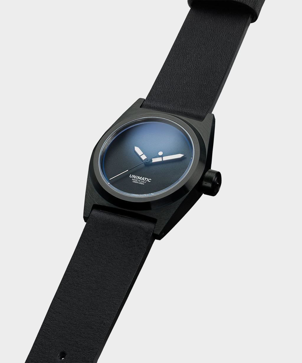 UNIMATIC U2S Black DLC Field watch