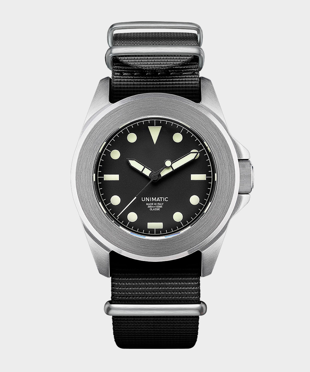 UNIMATIC U4 Classic Military Watch in black