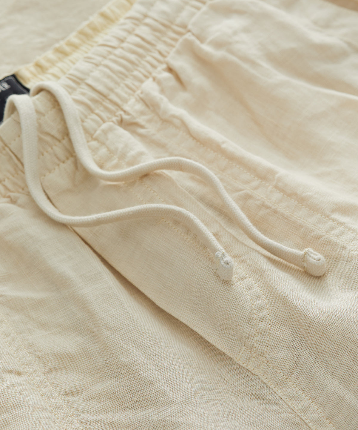 Italian Linen Beach Pant in Sand Dollar
