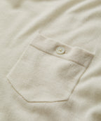 Premium Cashmere Pocket Tee in Bisque